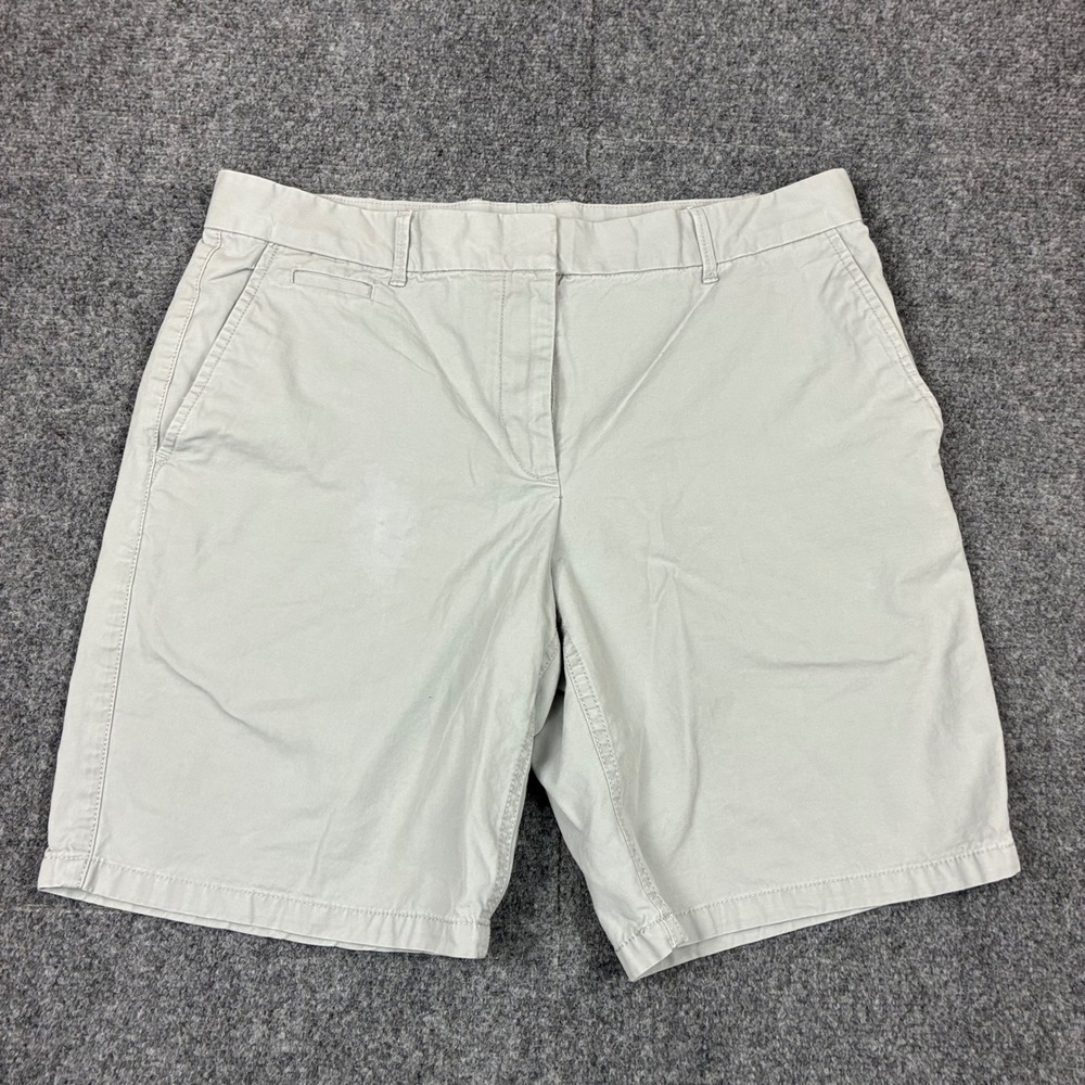 Khakis by Gap Womens Size 8 W34 Boyfriend Shorts Gray Chino Cotton Casual